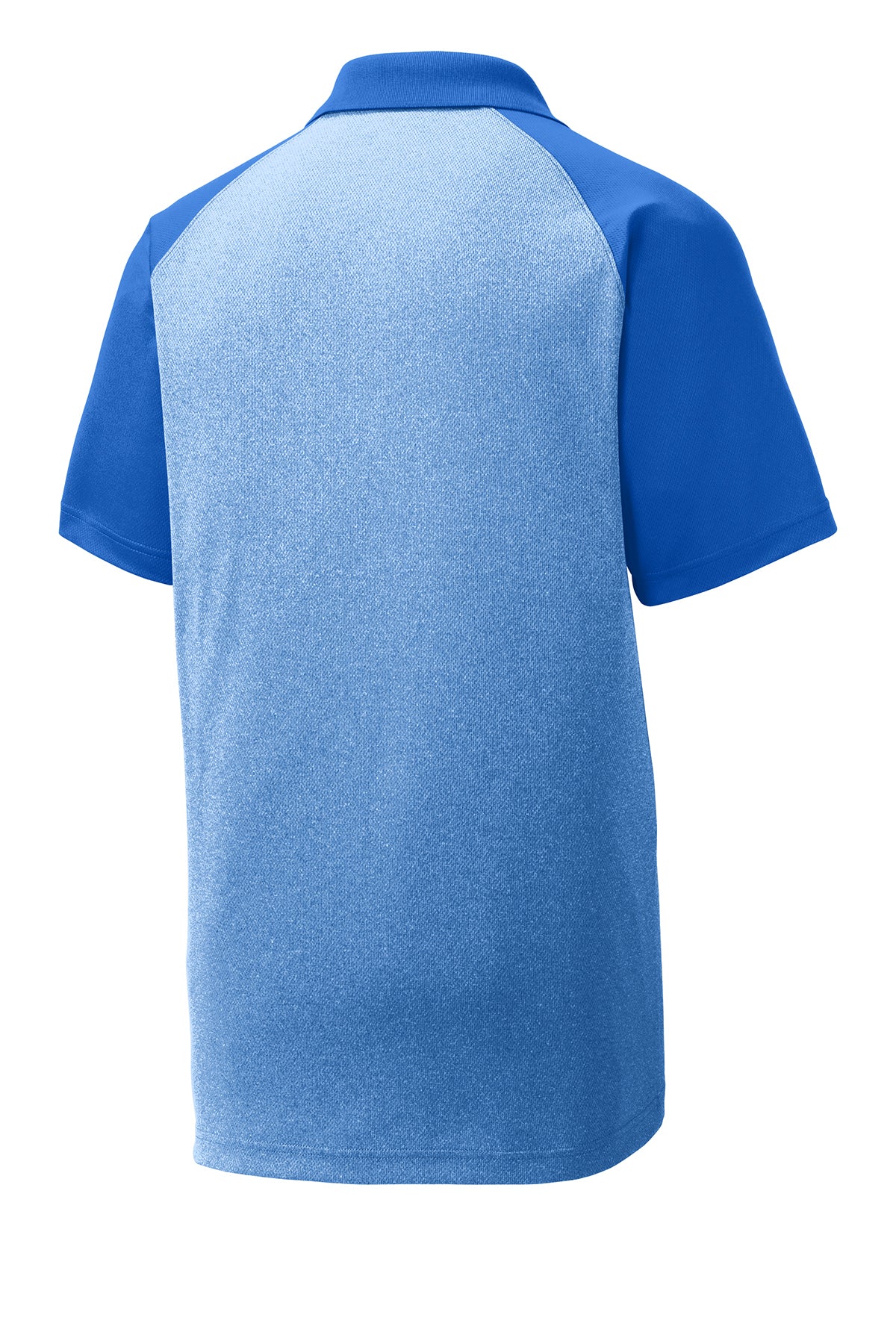 Sport-Tek Embroidered RacerMesh Raglan Heather Block Polo