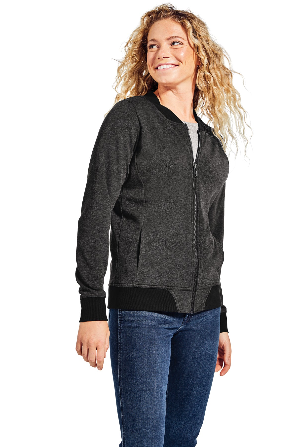 Embroidered Sport-Tek® Ladies Lightweight French Terry Bomber