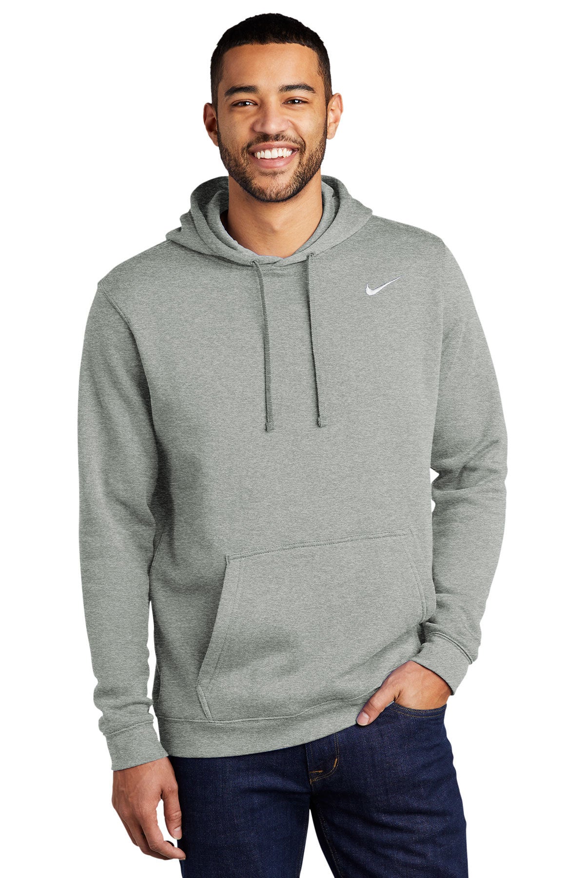 Embroidered Nike Club Fleece Pullover Hoodie