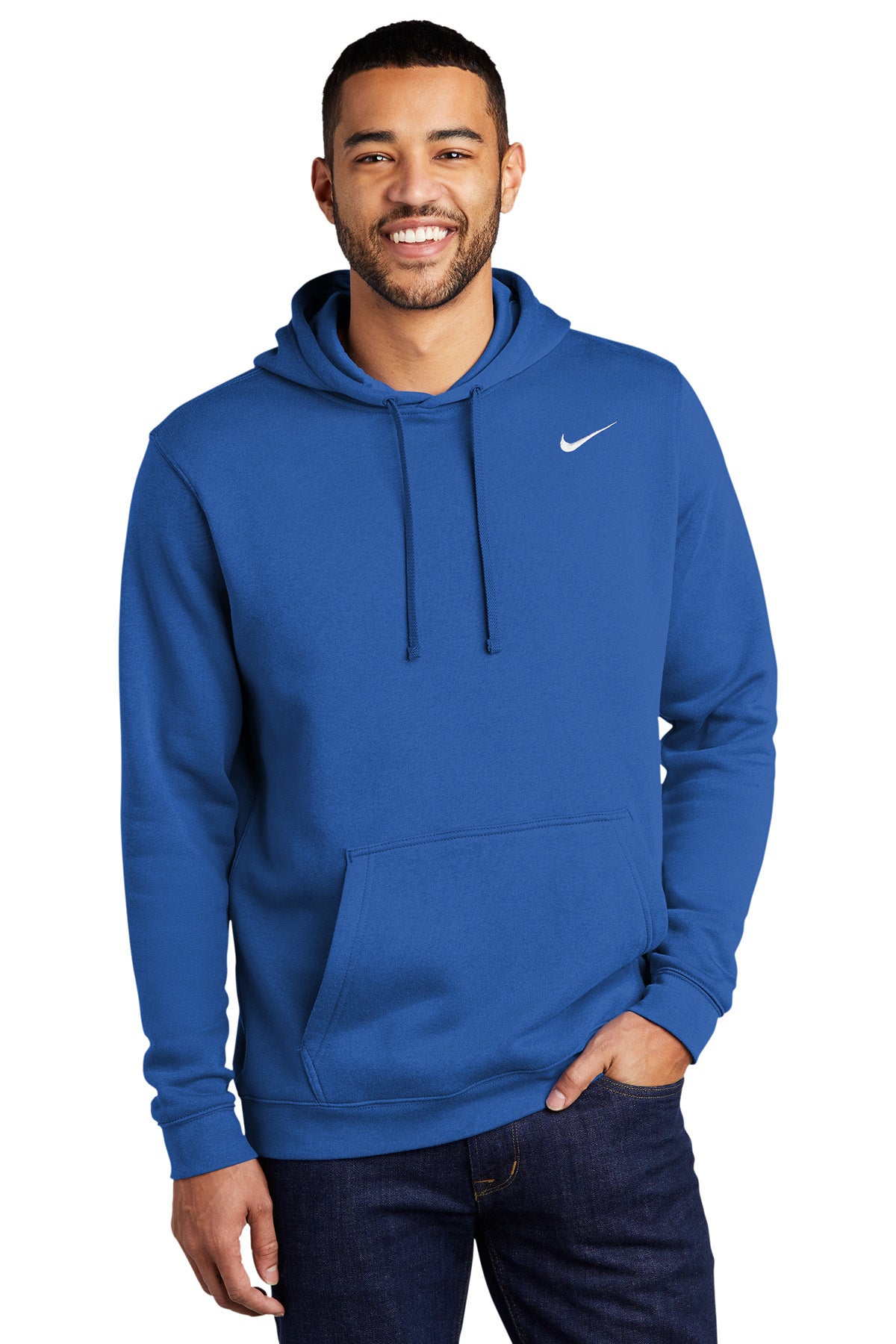 Embroidered Nike Club Fleece Pullover Hoodie