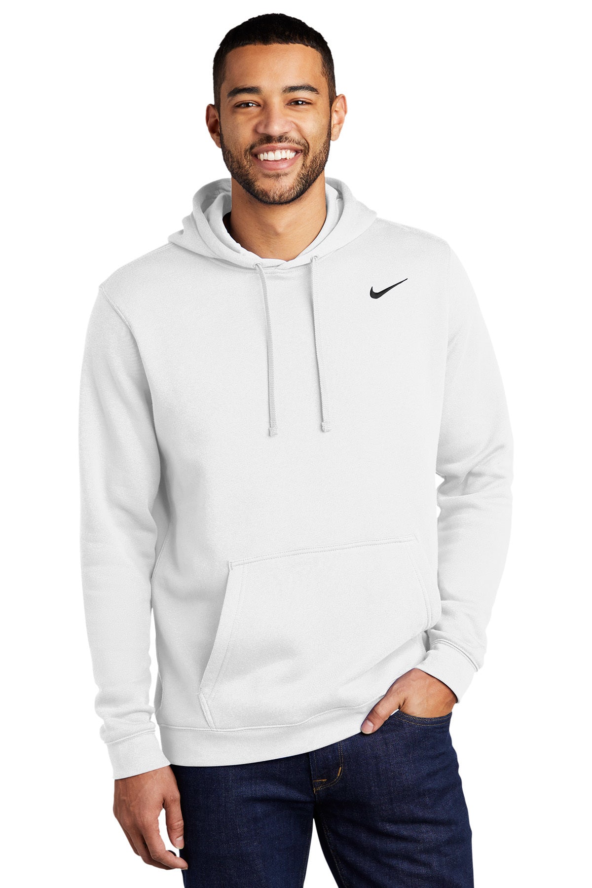 Embroidered Nike Club Fleece Pullover Hoodie