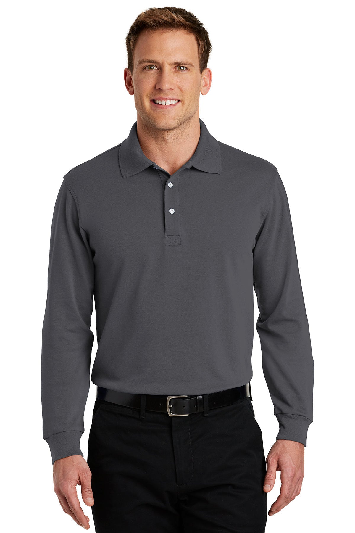 Embroidered Port Authority® Rapid Dry™ Long Sleeve Polo