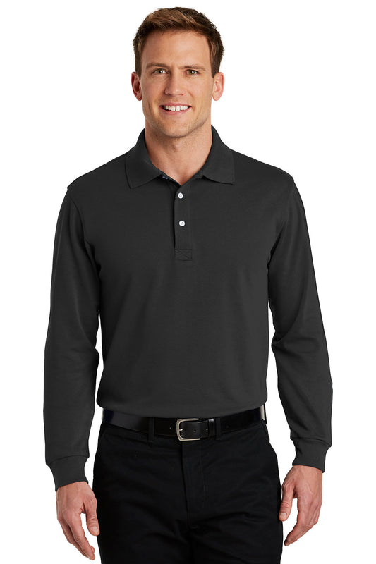 Embroidered Port Authority® Rapid Dry™ Long Sleeve Polo