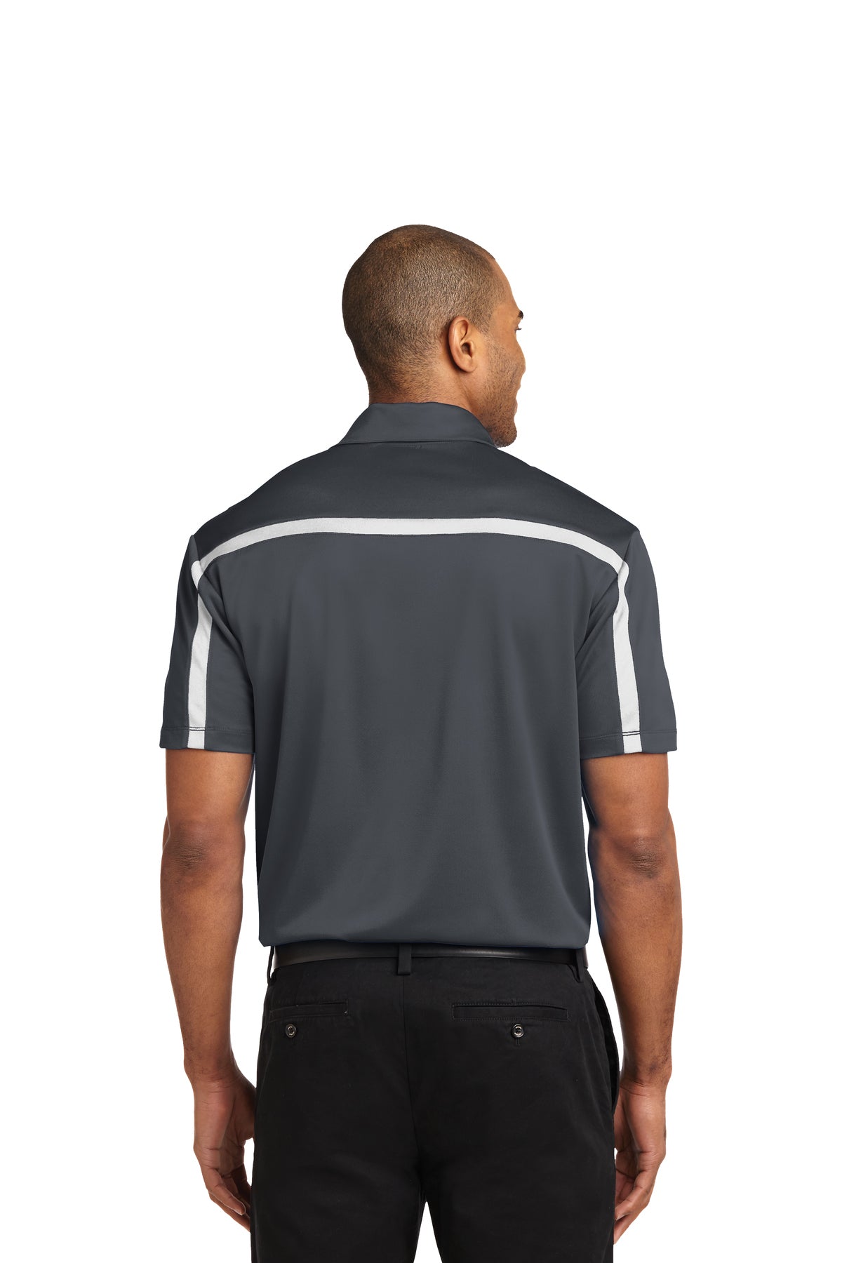 Port Authority® Embroidered Silk Touch Performance Colorblock Stripe Polo