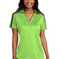 Port Authority® Embroidered Ladies Silk Touch™ Performance Colorblock Stripe Polo