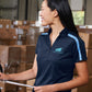 Port Authority® Embroidered Ladies Silk Touch™ Performance Colorblock Stripe Polo