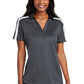 Port Authority® Embroidered Ladies Silk Touch™ Performance Colorblock Stripe Polo