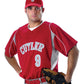 Alleson Athletic - Youth Two Button Henley Baseball Jersey