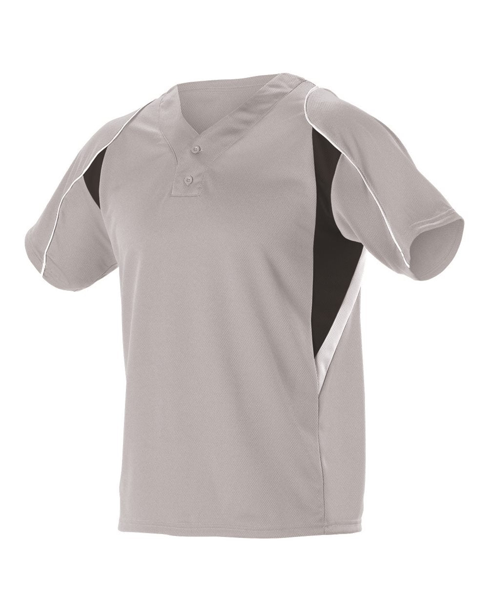 Alleson Athletic - Youth Two Button Henley Baseball Jersey