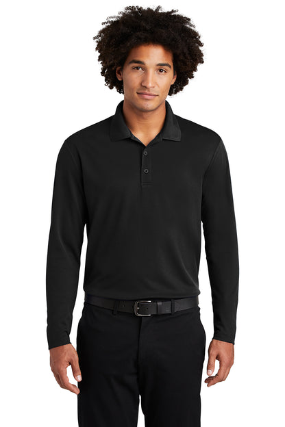 Embroidered Sport-Tek ® PosiCharge ® RacerMesh ® Long Sleeve Polo