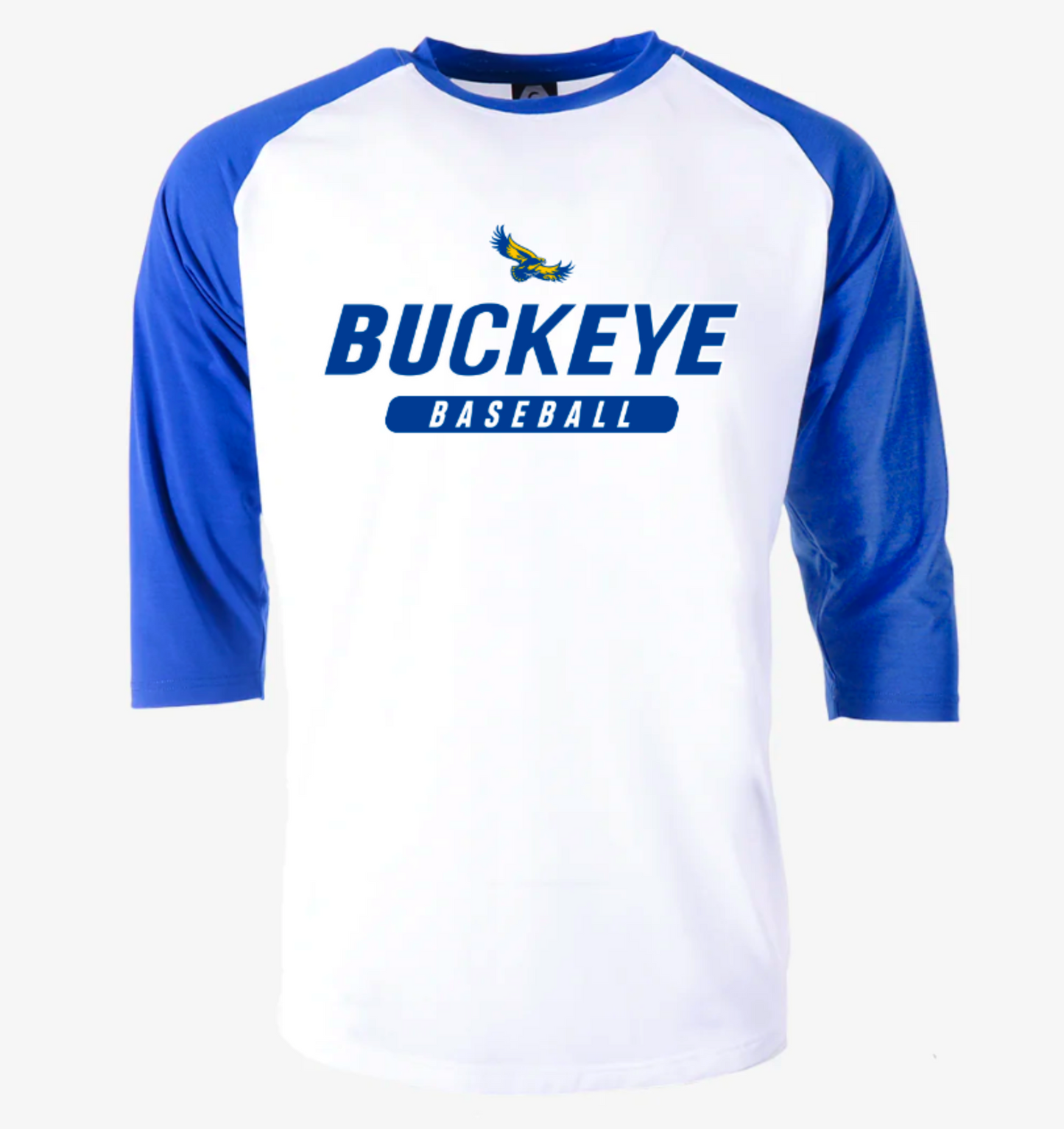 Hawks varsity Men's 3/4 Sleeve Baseball Tee